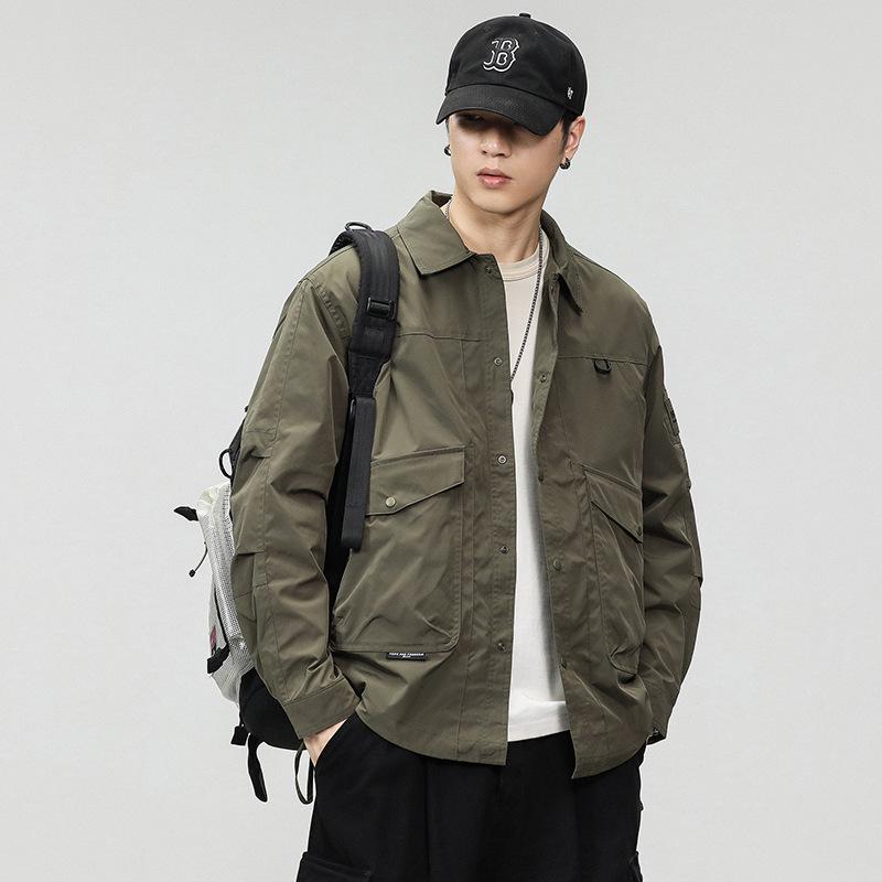 Модная брендовая куртка мужская американская сезонная бархатная куртка с тремя лацканами