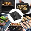 Tapis de cuisson,Grill Mat antiadhésifs BBQ Grill et de cuisson Tapis Set réutilisables 1-2-3-5 pcs Barbecue Mat - Type 3pcs