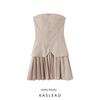 Kaslead New Arrival Women's Clothing Fashion Style Fashion Minimalist Silm Tube Top Short Dress 3067359