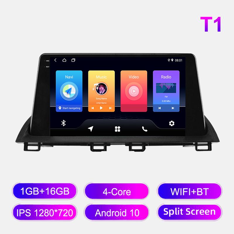 Автомобильное радио WIFI+4G BT CarPlay для Mazda 3 Axela 2014-2017 Мультимедийный видеоплеер GPS-навигация Стерео Аудио Головное устройство Автомагнитола