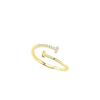 Серебряное кольцо S925 с двойной буквой Т, открытое, для женщин - Корейский стиль, Минималистичное, Ощущение роскоши, Нишевый дизайн.