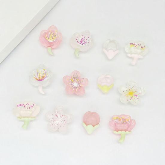 1 Набор 3D Цветочных Подвесок для Обуви Съемные Украшения в Виде Цветов Сакуры Милые Цветочные Аксессуары для Обуви для DIY Украшения Кроксов