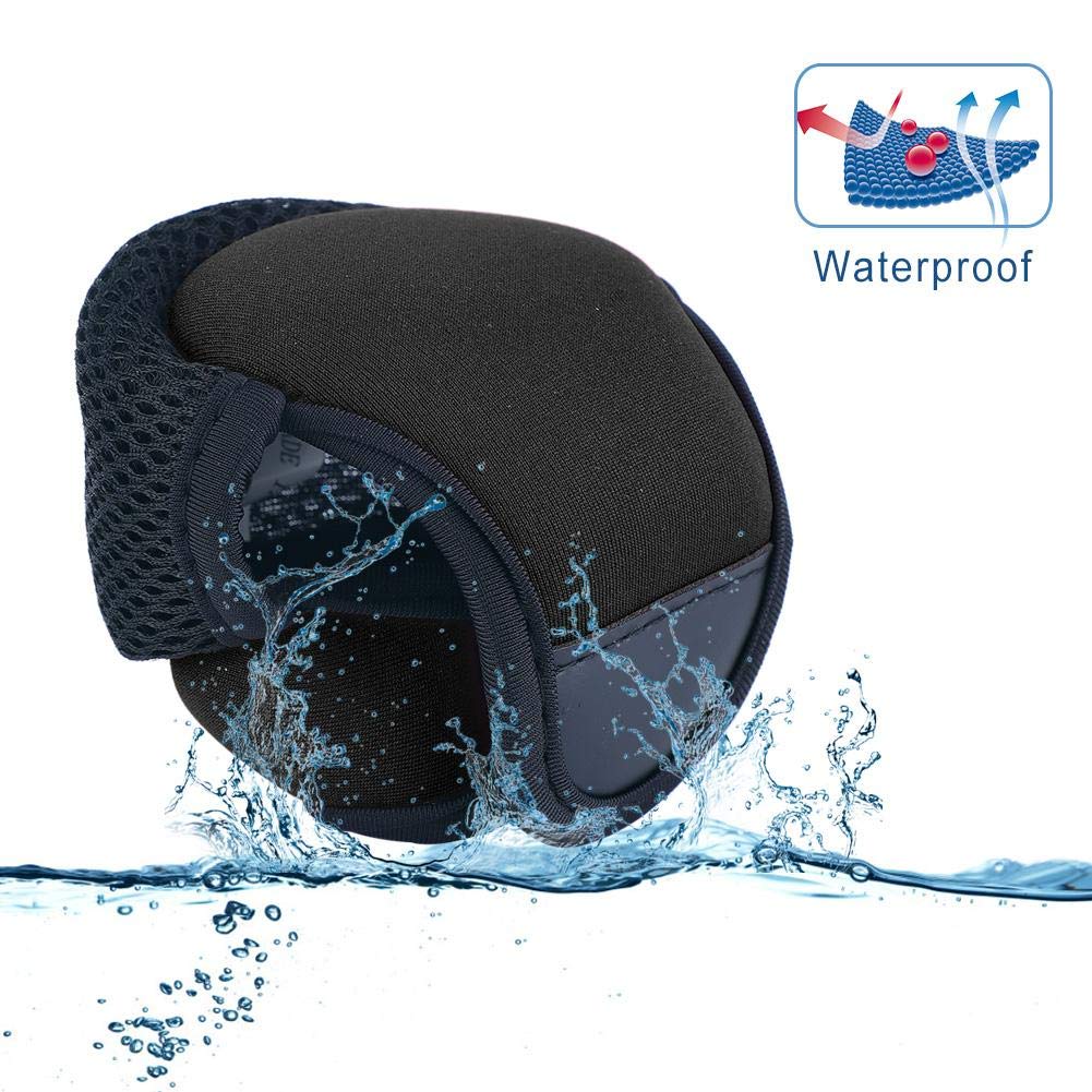 Ochun Сумка для катушкиЧехол для катушки, Водонепроницаемый и дышащий, для Рыбалки, Бейткастинга, Рыбалки, Защитник рыболовной катушки, Износостойкий, 2 цвета (черный)