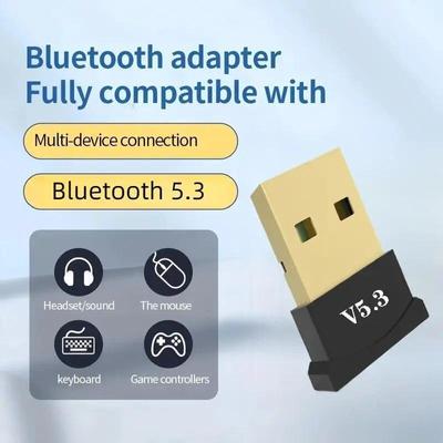 USB Bluetooth 5,3 адаптер передатчик приемник Bluetooth аудио Bluetooth ключ беспроводной USB адаптер для компьютера ПК ноутбука