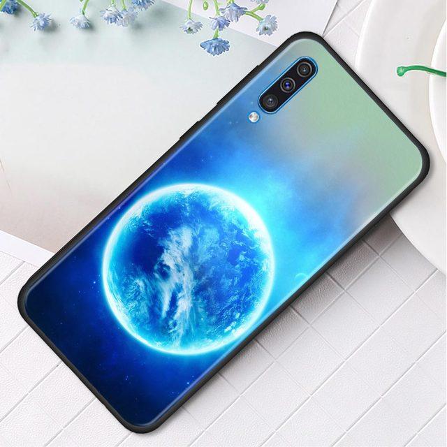 Силиконовый чехол для телефона Samsung Galaxy A50 A70 A10 A20e A30 A40 A20s A10s A10e A80 A90 A60 A30s, чехол в виде ракушки, Земли, Луны, Планеты