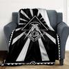 Masonic Symbol Flannel Blanket Throw Blanket Soft Warm Sofa Bed Camping Car Home Decor Unique Christmas Gift C9301314
