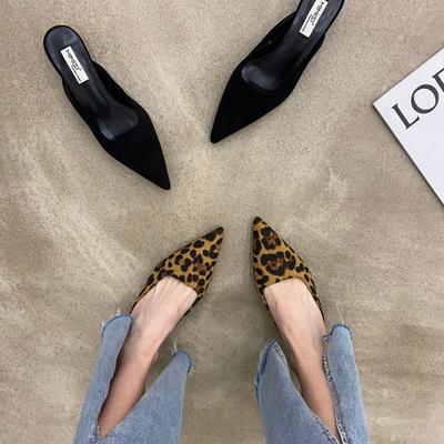 Модные босоножки, сексуальные женские тапочки, туфли на низком каблуке для женщин, мюли, шлепанцы, острый носок, оптовая продажа, дизайнерская роскошь, распродажа, VIP, маленький размер