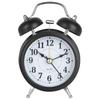 Retro Alarm Clock Mechanical Double Bell Home Office Desktop Metal Alarm Clock Desk Table Analog Clock Silent with Night Light