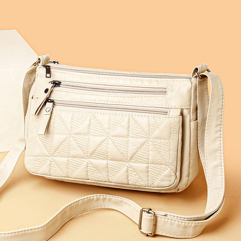 Сумка для мамы, женская сумка через плечо из ПУ, большая вместительная сумка через плечо, женская сумка среднего возраста