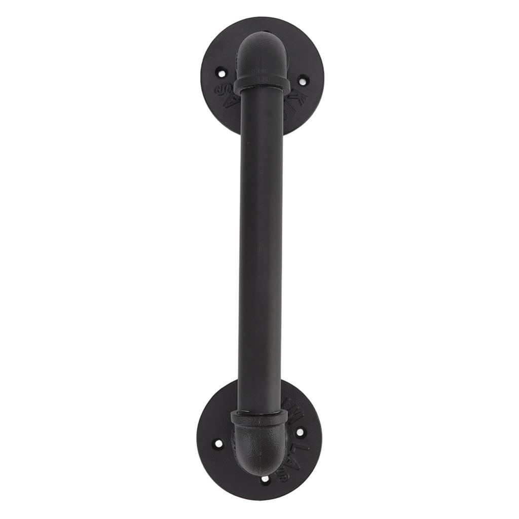 Door Pull Handle Simple Industrial Retro European Style Black Iron Decorative Practical Barn Door