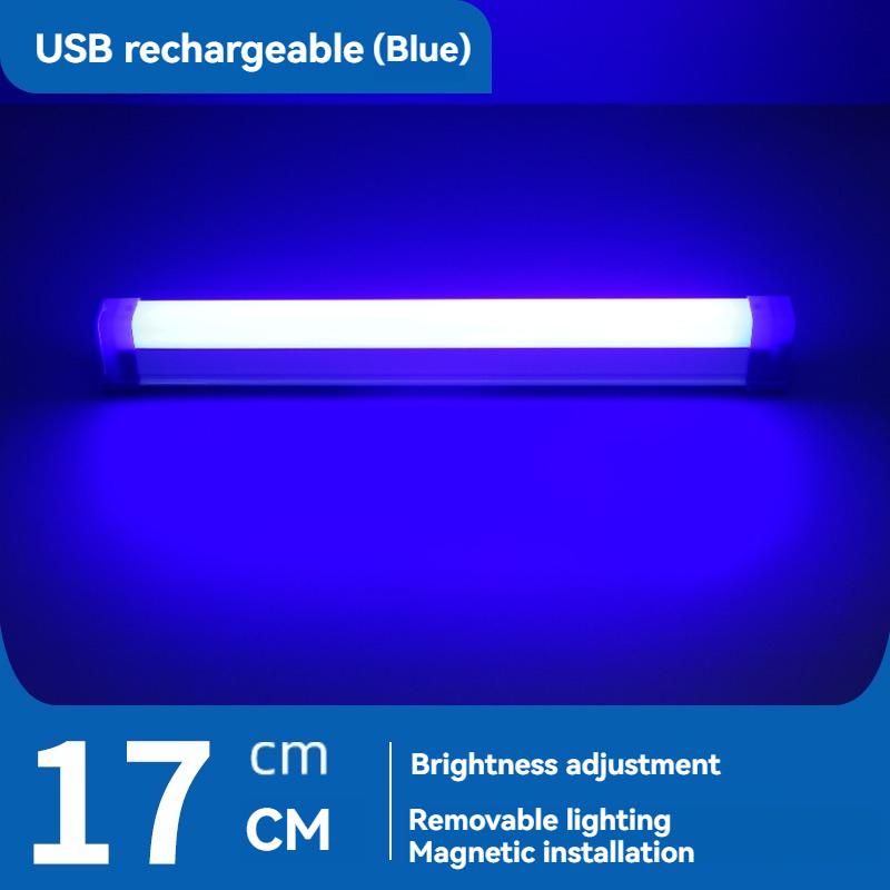 USB-перезаряжаемая цветная световая трубка RGB-свет для фотосъемки, ручной светодиодный видеосвет, фиолетовый, синий свет, заполняющий свет, ночник