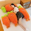 Морковь Игрушки Плюшевые Мультяшные Выражение Лица Еда Наполнитель Кукла Рождественское Украшение Подарки