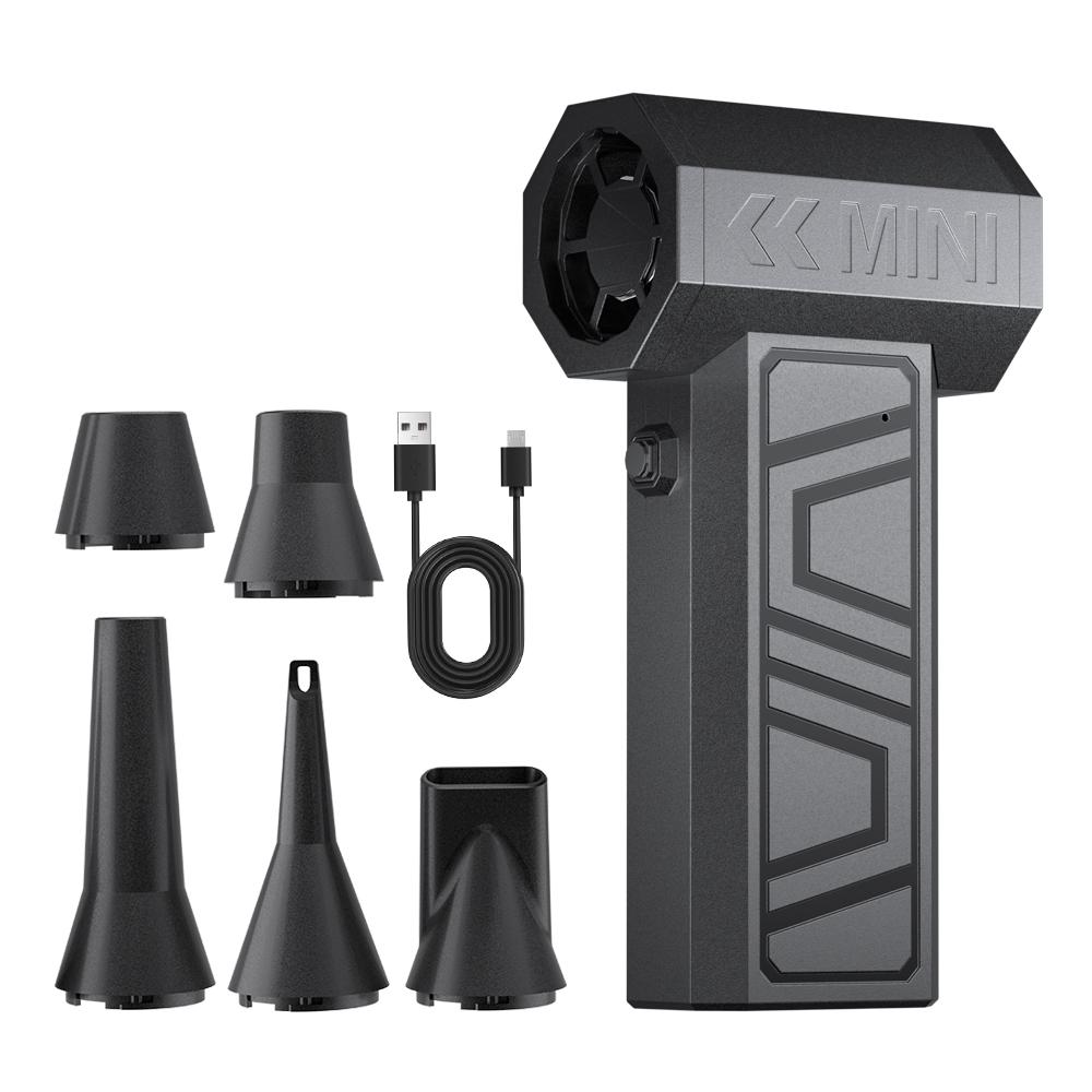 Turbo Jet Fan Car Snow Blowing Cleaning Blower Tools 2025 Electric Air Duster Type-C Charging Portable Strong Blowing 130000RPM