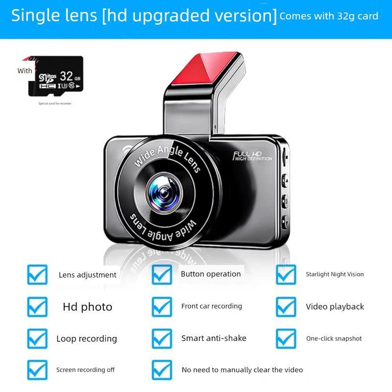Driving Recorder 2026 New Model, Wire-Free 4K Ultra-High-Definition Night Vision, Front and Rear Dual Cameras, Car-Mounted 360 Panoramic Wifi