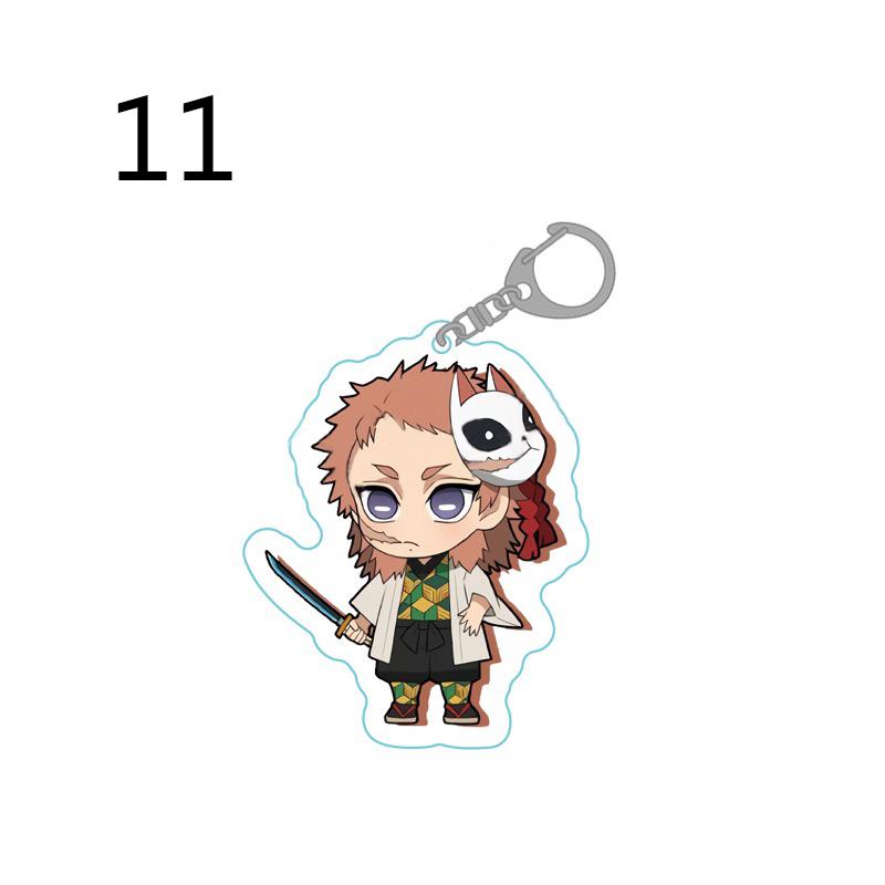 23Styles Decoration Acrylic Keychain Kimetsu No Yaiba Cute Kawaii Demon Slayer Anime Keyring Gifts