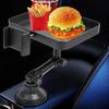 Adjustable Car Cup Holder Expander Multi-Function Drink Holder with Food Table 360-Degree Adjustable Base Tray for Snack