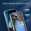 For iPhone 16 Pro Clear Case TPU+PC+Acrylic Cell Phone Case with Card Holder