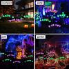 Solar Eyeball Lights Halloween Outdoor Stake Lights Colorful Glowing Ghost Eye Design Waterproof Decorative