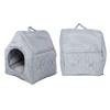 Four Ssons Pet House with Constant Temperature Hting Pad Detachable Washable Cover 35C to 55C Soft Overht Prevention Auto Power Off Cat Cave