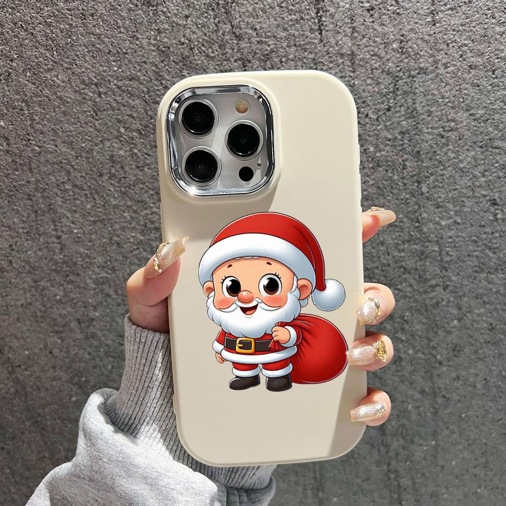 N98 С Новым годом, Рождеством, мягкие чехлы для телефонов iPhone 16 Pro Max Xiaomi 11 Lite Redmi 13C Note 11s, защитная рамка для камеры, задняя крышка