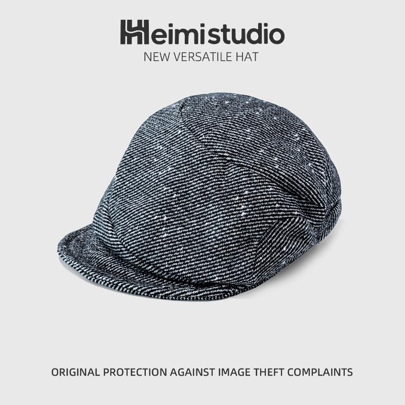 25 Early Autumn New Retro Beret Actress Point British Literary and Artistic Young Texture Painter Hat Cloud Hat