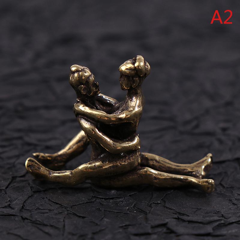 Мини Винтаж Латунь Сексуальный Орнамент Ремесленные Статуэтки Для Домашнего Бара Партии Стол Декор