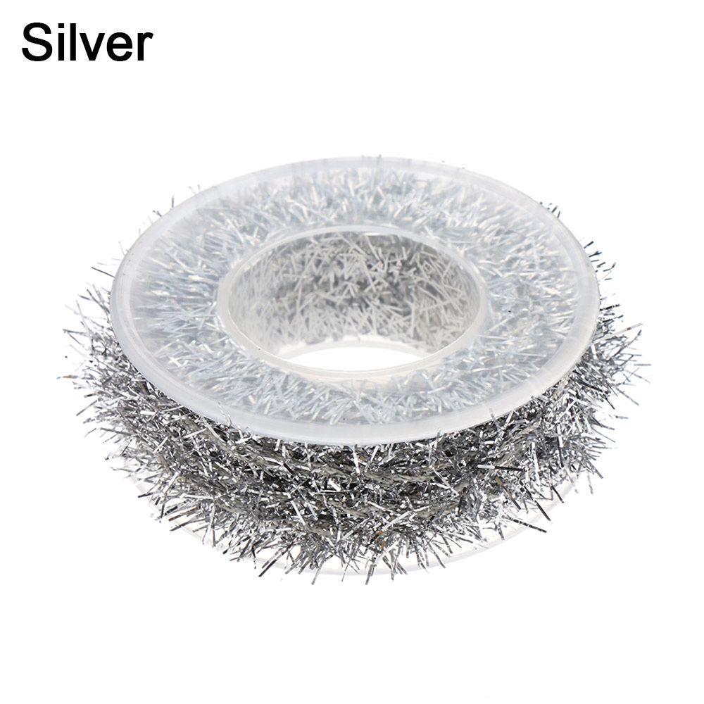 Rattan Christmas Tree Ornament Garland Tinsel Gold Silver Wire Party Decor Gift Wrapping Ribbon