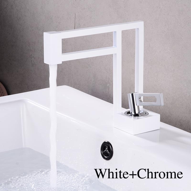 BAKALA Современные смесители для раковины Черные смесители для раковины Латунные смесители для ванной комнаты Квадратный смеситель для раковины Черный смеситель для раковины Холодная и горячая вода