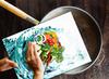 TEMPERED GLASS CUTTING BOARD 30x22 WATER