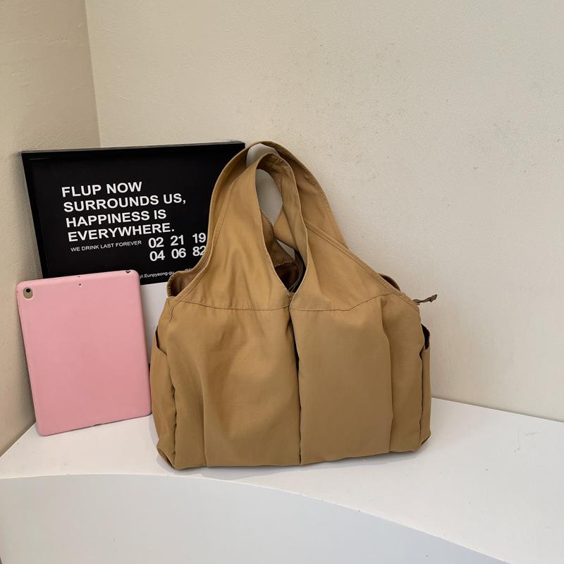 Сумка Легкая Большая Вместительная Сумка Через Плечо Дорожная Сумка Однотонная Сумка-тоут