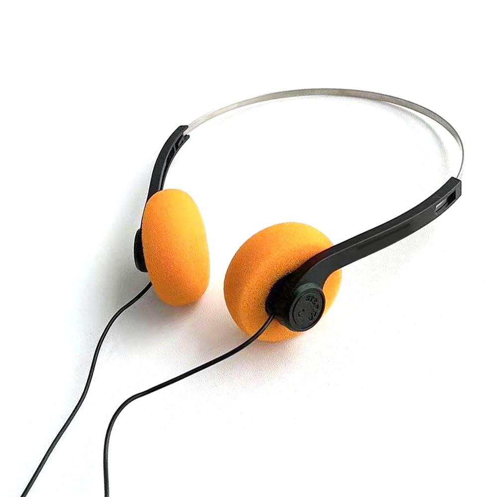 Накладные проводные стереонаушники с одним штекером 3,5 мм в стиле ретро, регулируемое оголовье для CD-плеера Walkman, компьютера
