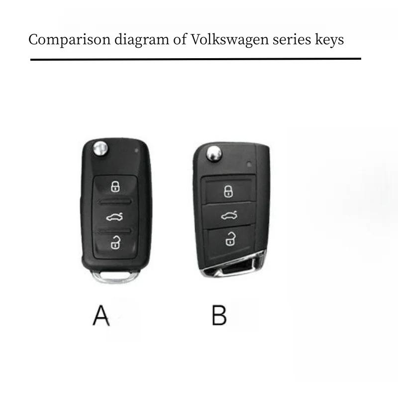 Чехол для ключей из цинкового сплава для VW Volkswagen Tiguan Jetta от одиннадцати до шестнадцати Passat Golf Six Teramont Touareg, автомобильный брелок