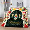 HD Мусульманский Исламский Молитвенный Коврик для Коленопреклонения, Полиэстеровые Маты, Мандала, Мягкие Пледы, Теплый Плед для Пикника, Кровати, Дивана, Домашней Спальни, Подарок