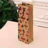 Christmas Gift Bag Christmas Kraft Paper Bag Wine Bag Wine Bottle Bag Christmas Supplies
