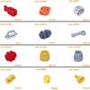 Нетоксичные строительные блоки Moc Bricks Серия шестеренок Поддержка цилиндра двигателя Механическая техническая деталь с приводом от двигателя 6641 35188 18947 2852 6539