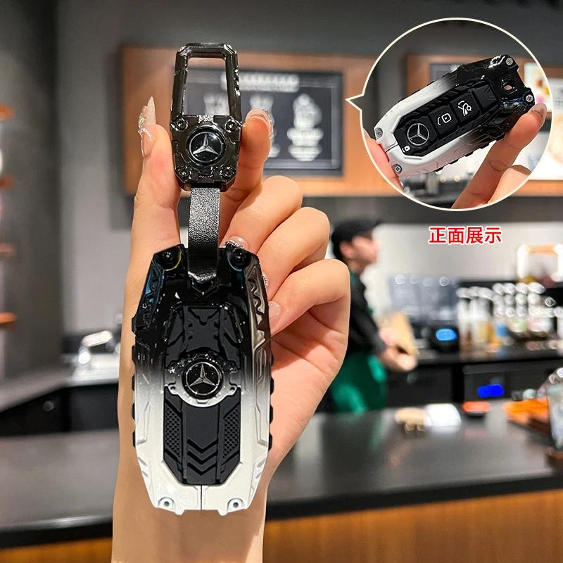 SFX1 Carbon Fiber Key Fob Cover for Benz Key Case Protector Shell for Benz A-B-C Class S-Class G-Class E-Class CLA GLB CLS GLE GLC