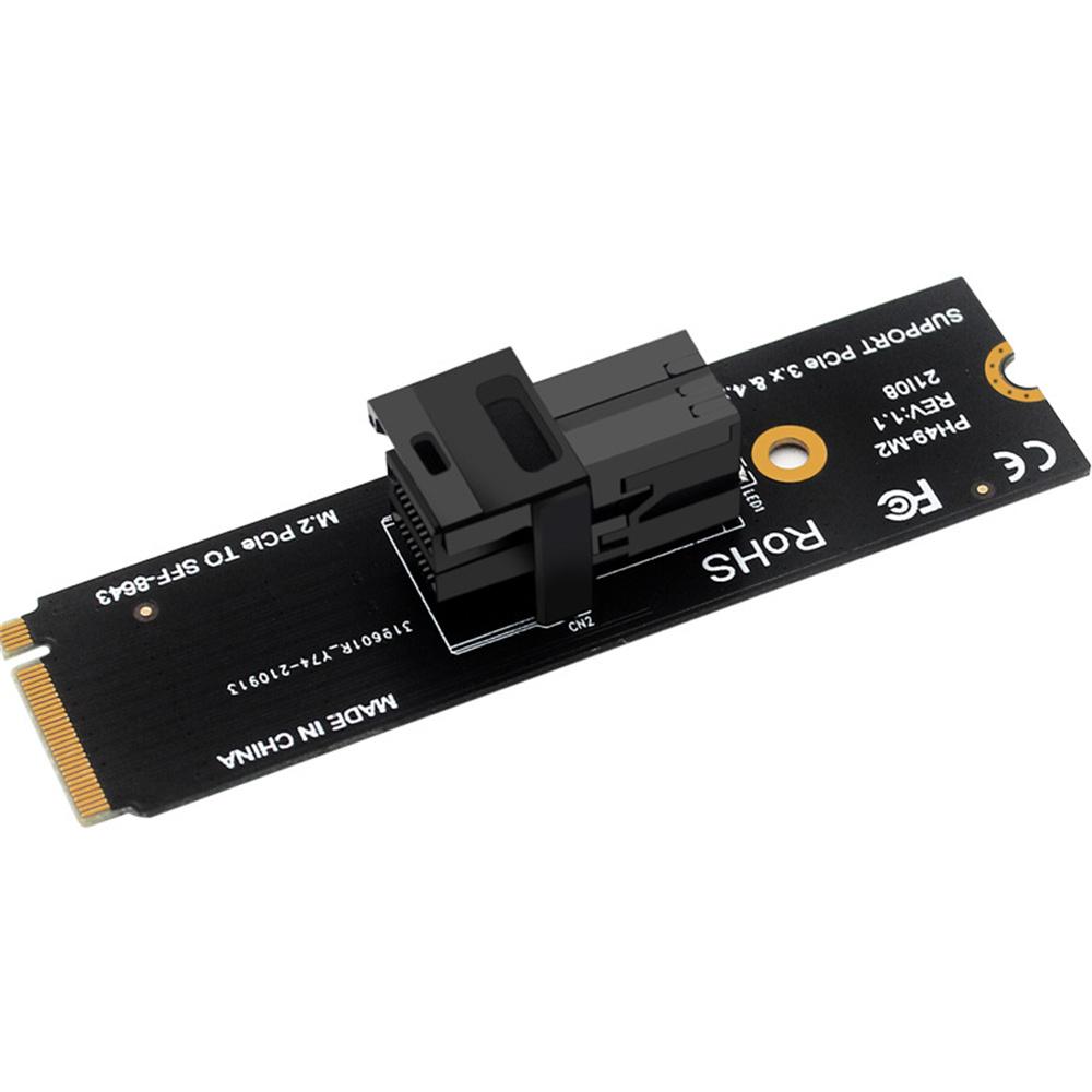 M.2 Nvme Ngff M-Key Pcie 4.0 To Sff8643 U.2 Transfer Ssd Adapter Card