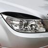 Для Mercedes‑Benz W204 2008-2011 Глянцевый Черный Карбон Автомобиль Передняя Фара Бровь Веко Накладка Стикер Чехол ABS Декоративная Рамка
