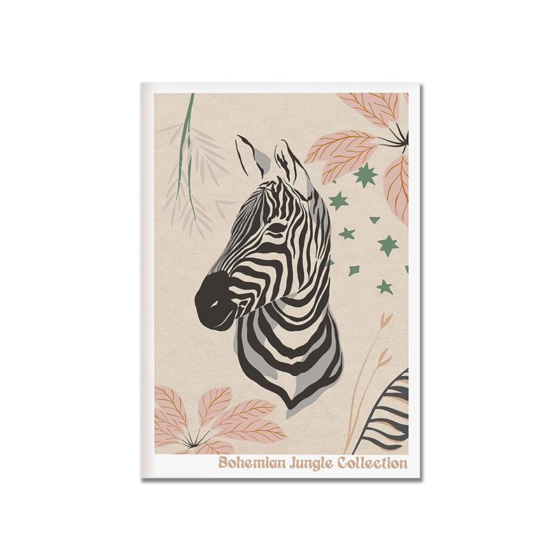 Тигр, Леопард, Олень, Зебра, постер, винтажный стиль, художественный принт, холст с изображением животных, современная настенная картина для декора спальни