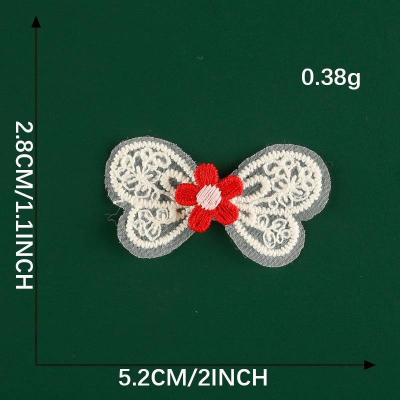 Оригинальная вышитая этикетка Аксессуары для волос Аксессуары Вишня Кружевная вышивка Наклейка DIY Нашивка Аксессуары для одежды Тканевая этикетка Тканевая наклейка