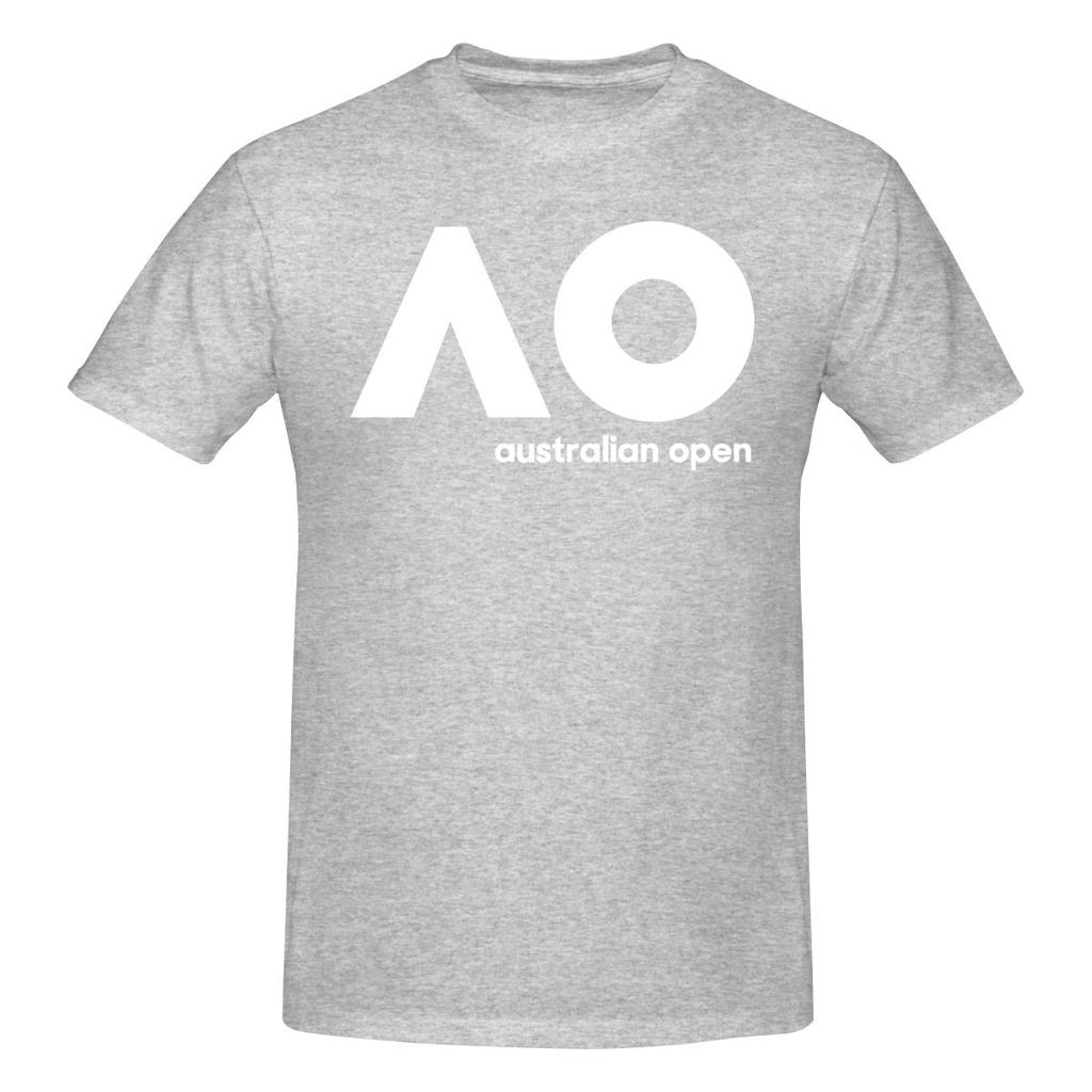Australian Open Ao Slightly Wide Tshirt Niche Casual Neat Stitching Short Sleeve