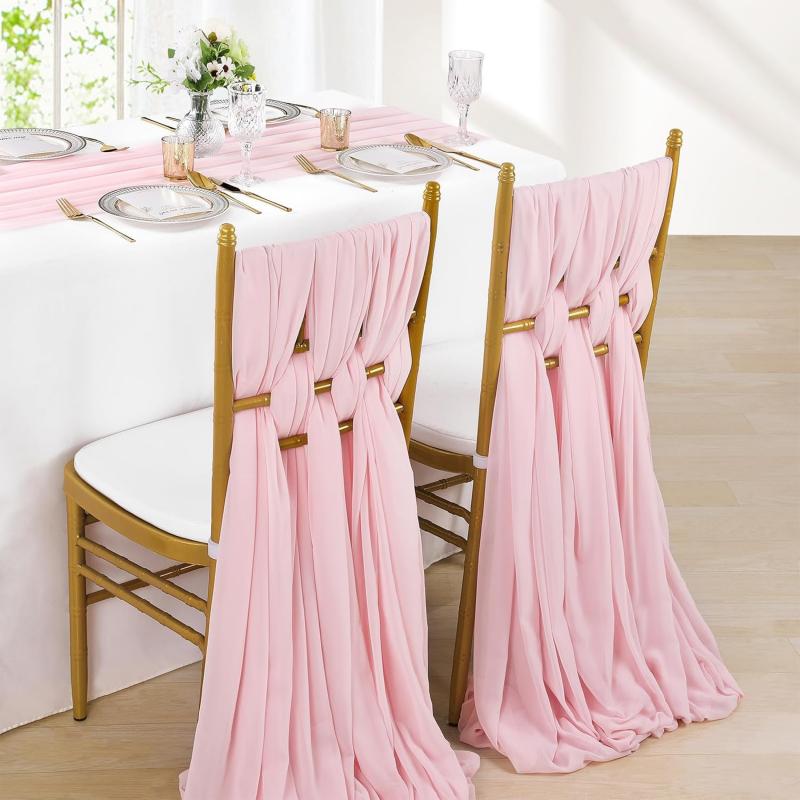 Новый 10-1PC шифоновая скатерть прозрачная ткань шелк для бохо прозрачная ткань свадебная арка накладка драпировка декор стола для дня рождения вечеринки