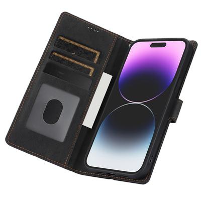 Чехол для iPhone 16 Pro из ПУ кожи с отделениями для карт, кошелек, откидная крышка