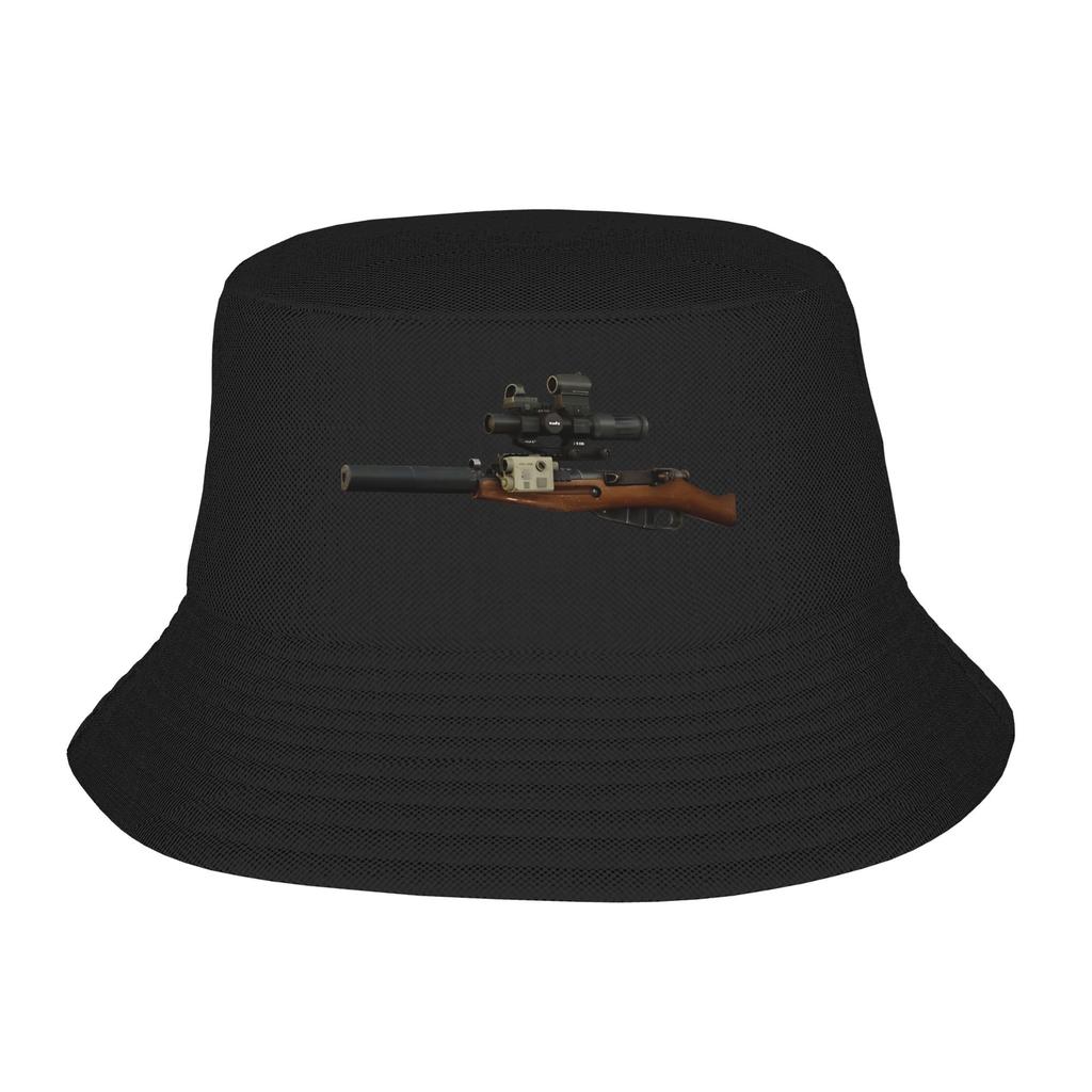 Unisex Escape From Tarkov Bucket Hat Chad Mosin Rifle Soft Fold FisherUnisex Hats Summer Casual Fishing Caps Street Style Sun Hat