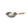 School of Wok: Dexam School of Wok Carbon Steel Flat Bottom Wok, 27cm, 10.5 Inch