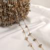 14K Gold-plated Irregular Natural Strawberry Quartz Citrine Moonstone Handmade Loose Chain for DIY Bracelet Necklace Material