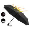 Full Automatic Umbrella For Female Male Strong 3 Folding 8 Ribs Windproof Umbrella For Rain and Sun High Quality Umbrella Stand