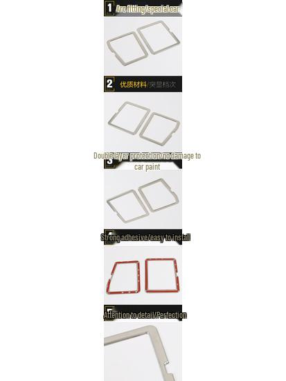 Декоративное кольцо ящика для инструментов задней двери из нержавеющей стали для 16 моделей Touran L