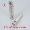 1 шт. аудио Металлический Микрофон 3-контактный XLR Папа мама К 1/4" 6,35 мм 6,5 Микрофонный моно RCA папа мама Стерео Преобразователь Адаптер