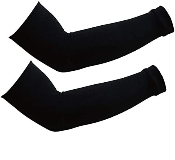 DESCENTE Arm Arm Covers for Both and Black Sleeves, Arms, Unisex, Men's Women's, Dranjb30yh,